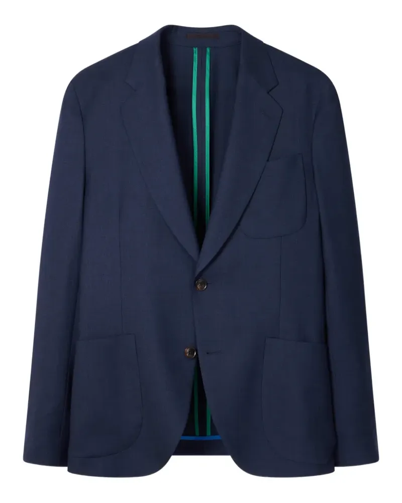 Paul Smith buttoned patch-pocket blazer - Blau Blau