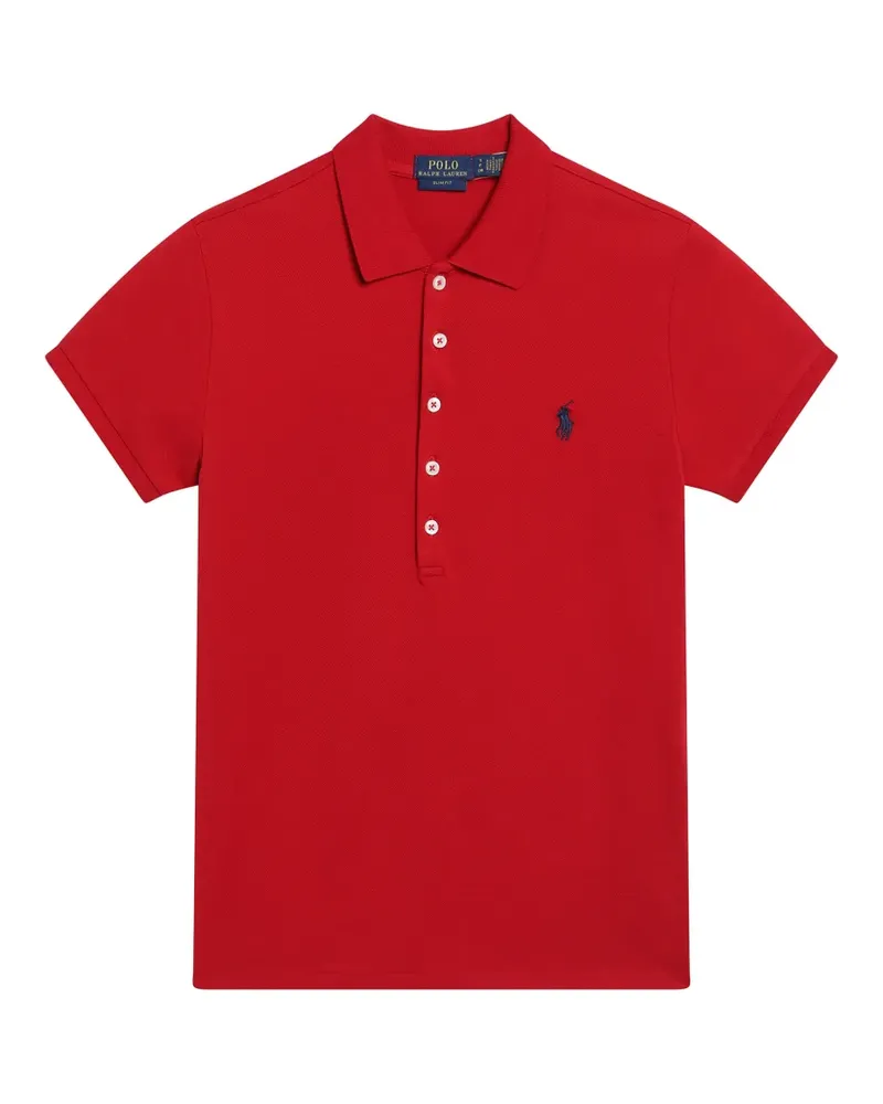 Ralph Lauren Schmales Poloshirt - Rot Rot