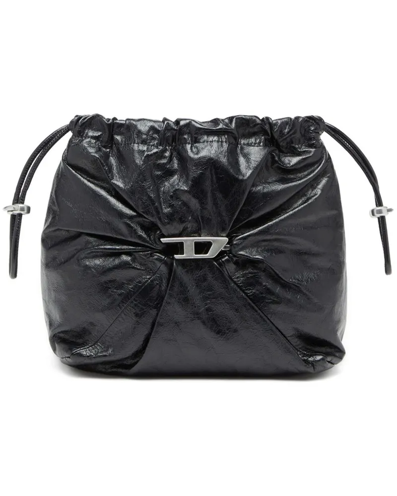 Diesel Scrunch-D Beuteltasche - Schwarz Schwarz