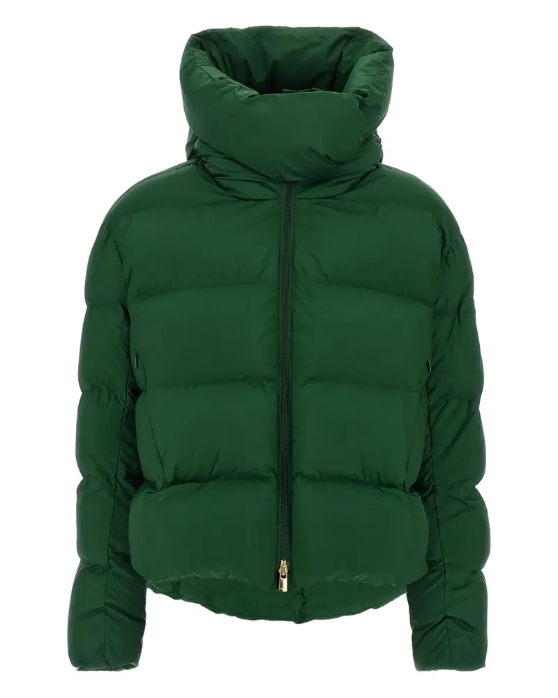 Pinko Gesteppte Kapuzenjacke - Grün Grün