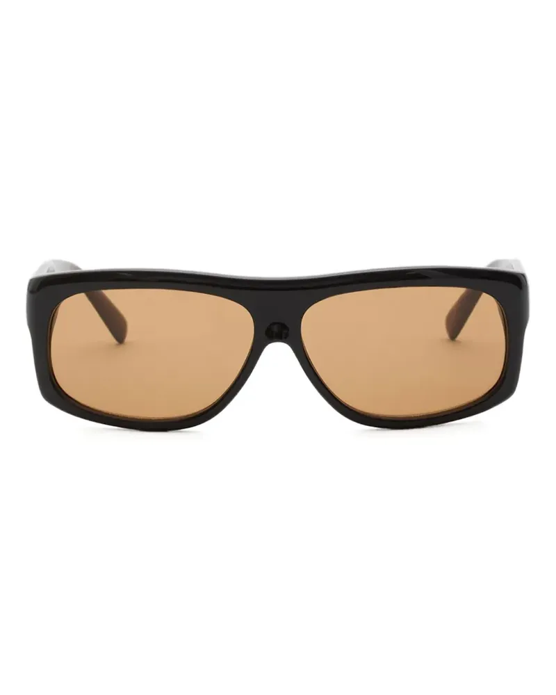 Christopher Esber Paolo 96 rectangle-frame sunglasses - Schwarz Schwarz