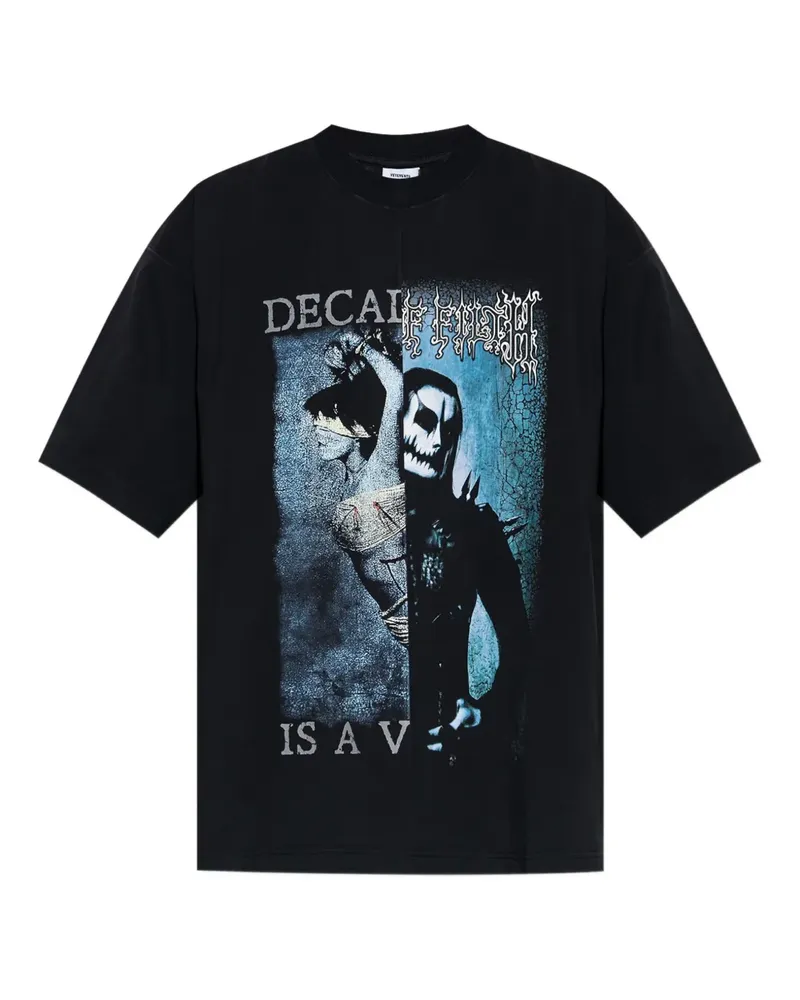 VETEMENTS T-Shirt mit grafischem Print - Schwarz Schwarz