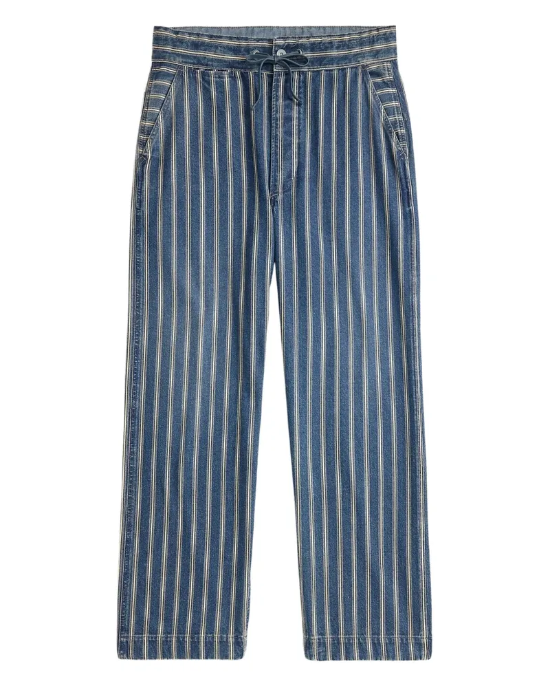 Ralph Lauren Gestreifte Hose mit Kordelzug - Blau Blau
