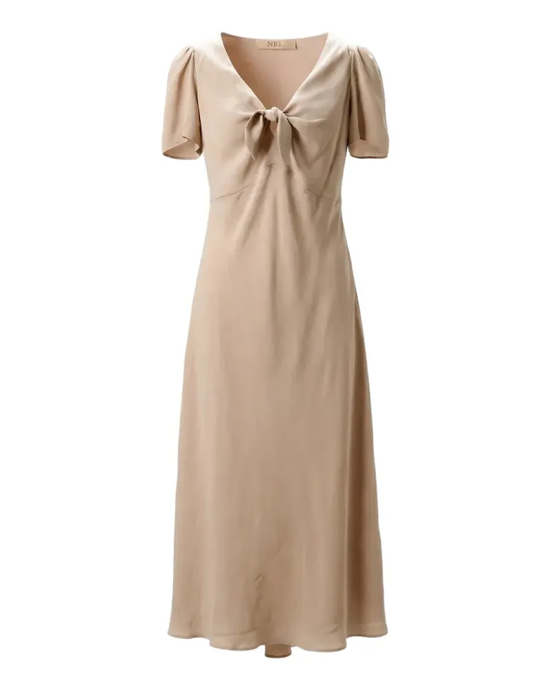 N° 21 Kleid mit Schleifenkragen - Rosa Rosa