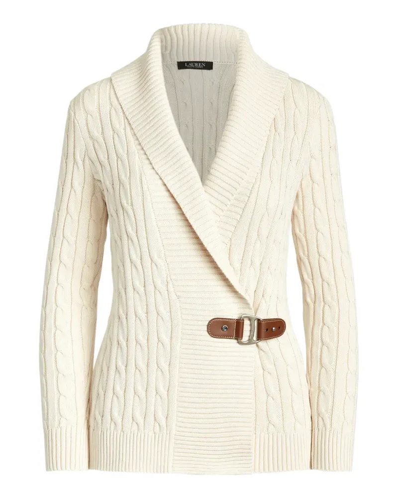 Ralph Lauren cable-knit buckle-fastening cardigan - Weiß Weiß