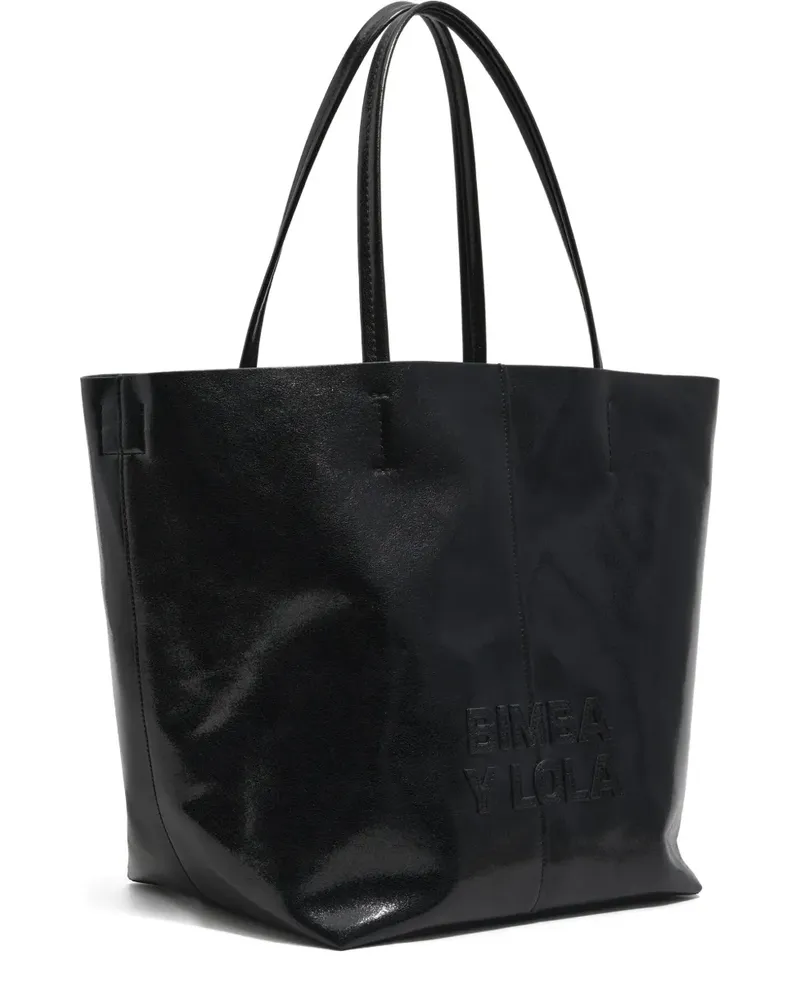 BIMBA Y LOLA Shopper mit Logo - Schwarz Schwarz
