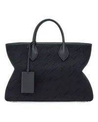 Ferragamo Tote Bag mit Jacquard-Print Schwarz