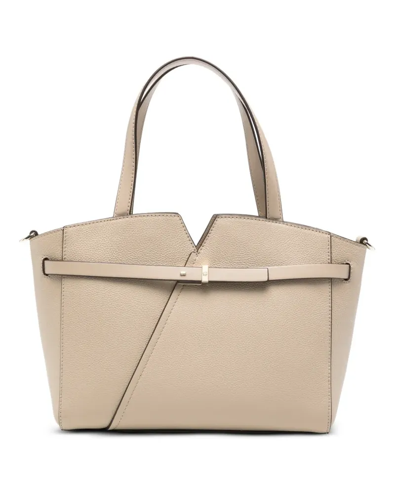 HUGO BOSS logo-detail leather shoulder bag - Nude Nude