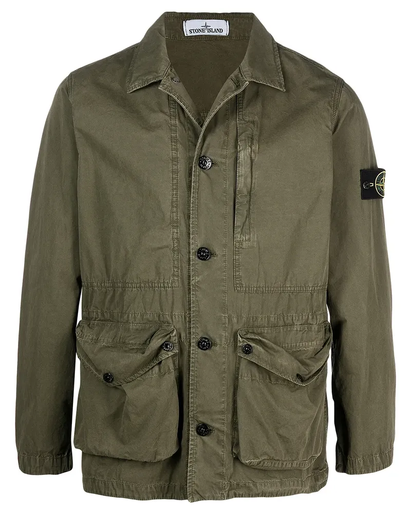 Stone Island Tela Hemdjacke - Grün Grün