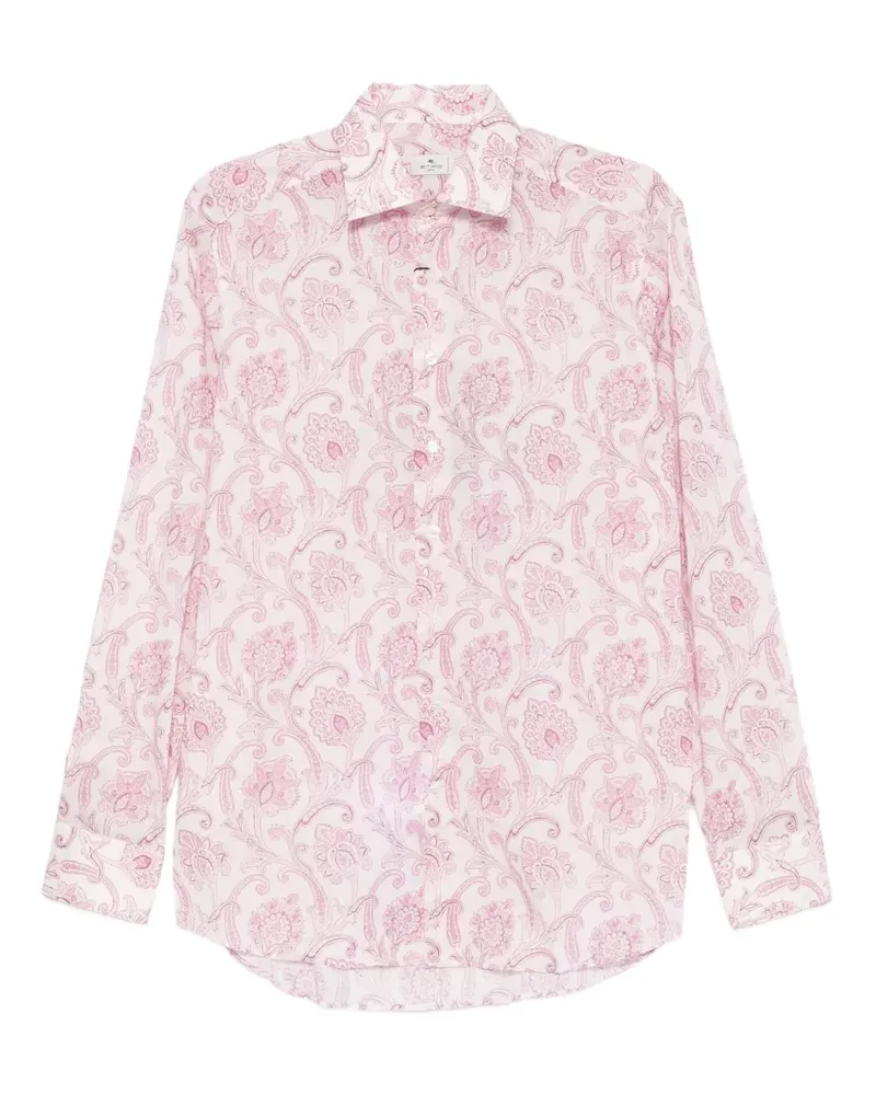 Etro Hemd mit Paisleymuster - Rosa Rosa