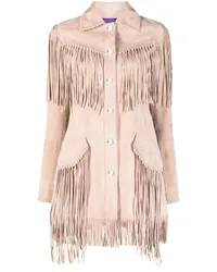 Philipp Plein Oversized-Jacke mit Fransen Nude