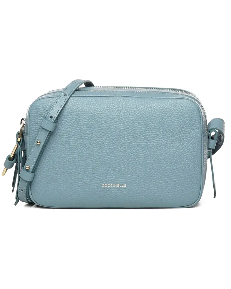 Coccinelle zip leather shoulder bag - Blau Blau