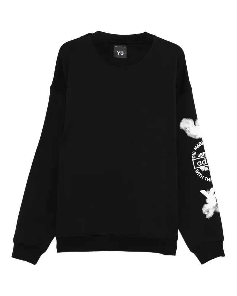 Y-3 Sweatshirt mit Wolken-Print - Schwarz Schwarz