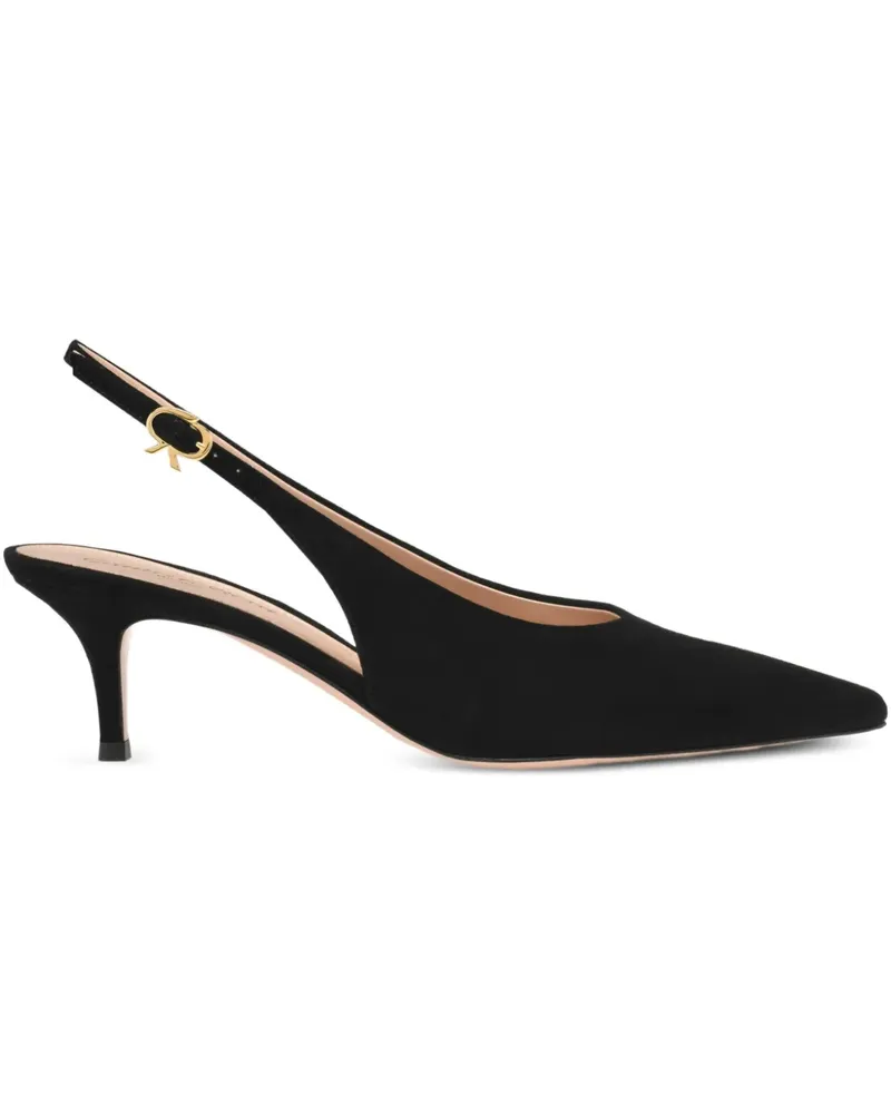 Gianvito Rossi Robbie Slingback-Pumps 55mm - Schwarz Schwarz