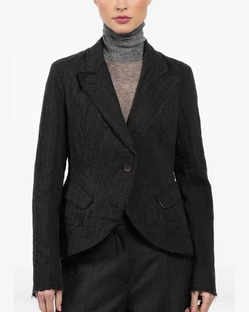 forme d'expression single-breasted blazer - Schwarz Schwarz