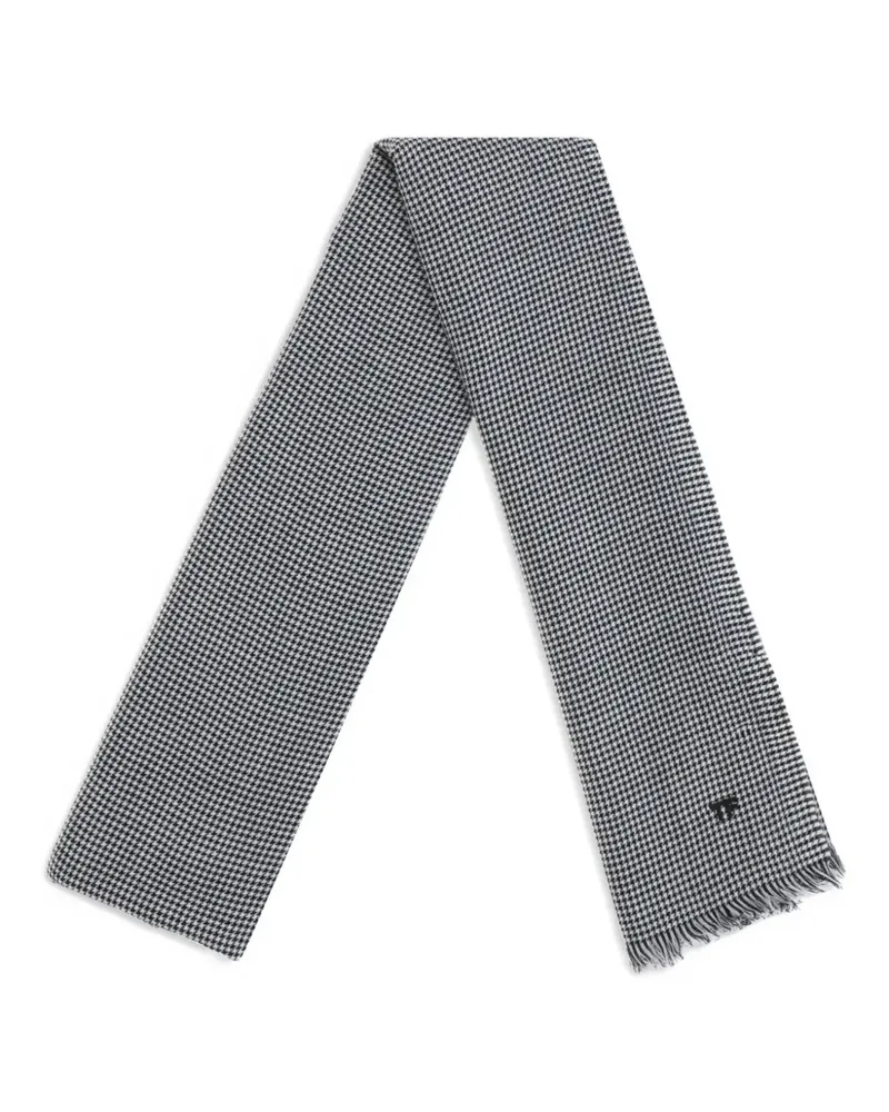 Tom Ford Schal mit Hahnentrittmuster - Schwarz Schwarz