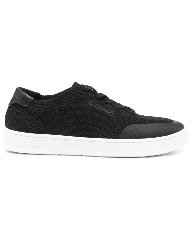 Calvin Klein Sneakers mit Logo-Print - Schwarz Schwarz