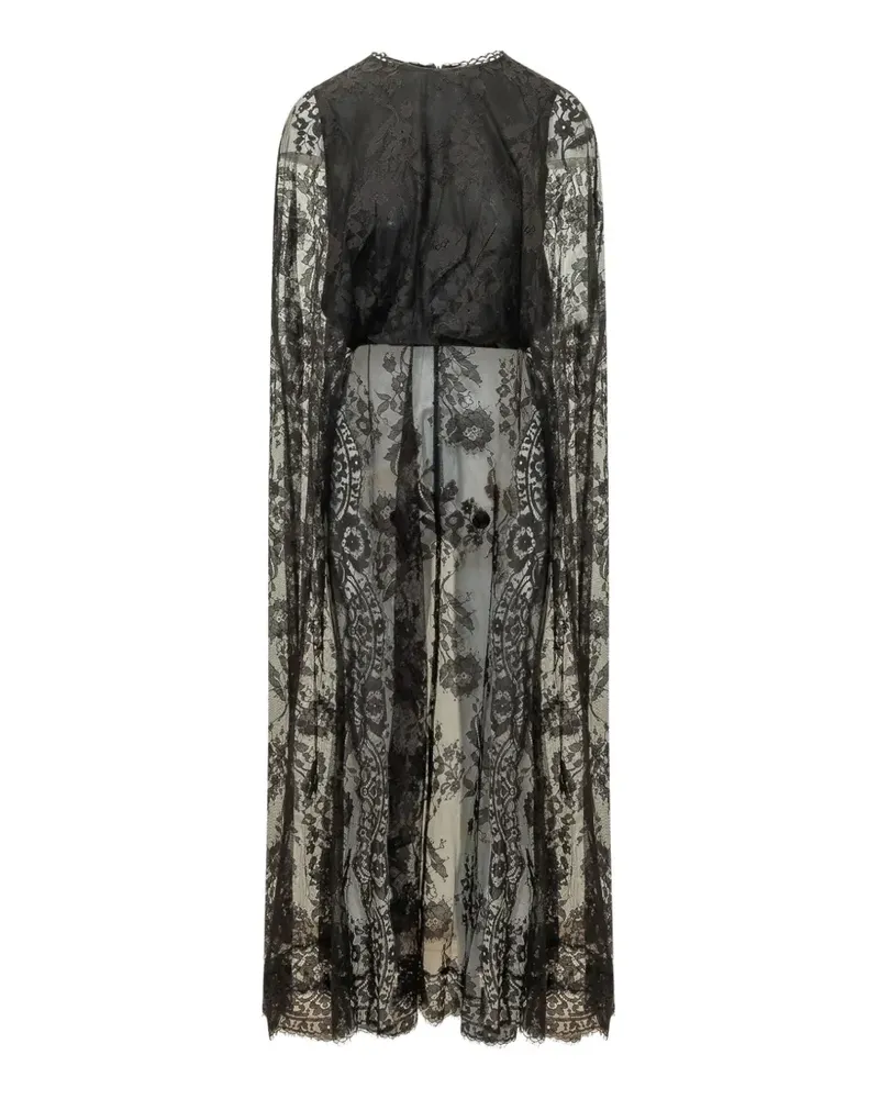 Zimmermann Valiant Cape-Top mit Spitze - Schwarz Schwarz