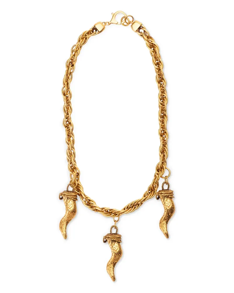 Silvia Tcherassi Matilda charm necklace - Gold Gold