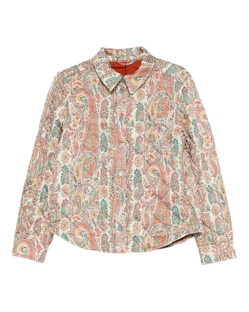 Etro paisley-print puffer jacket - Nude Nude