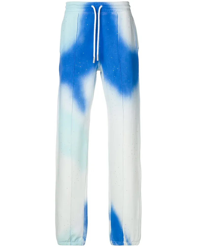 OFF-WHITE Jogginghose mit Batikmuster - Blau Blau