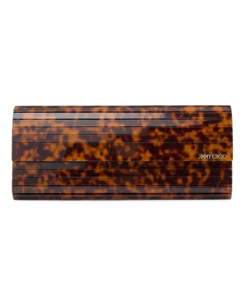 Jimmy Choo Sweetie Clutch in Schildpattoptik - Braun Braun