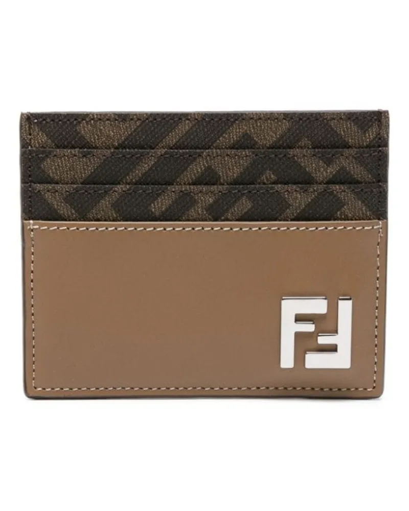Fendi Kartenetui mit Monogramm - Braun Braun
