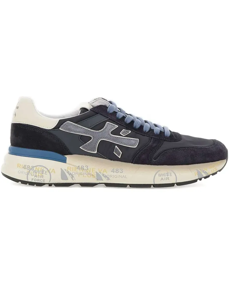 Premiata embossed logo suede sneakers - Blau Blau