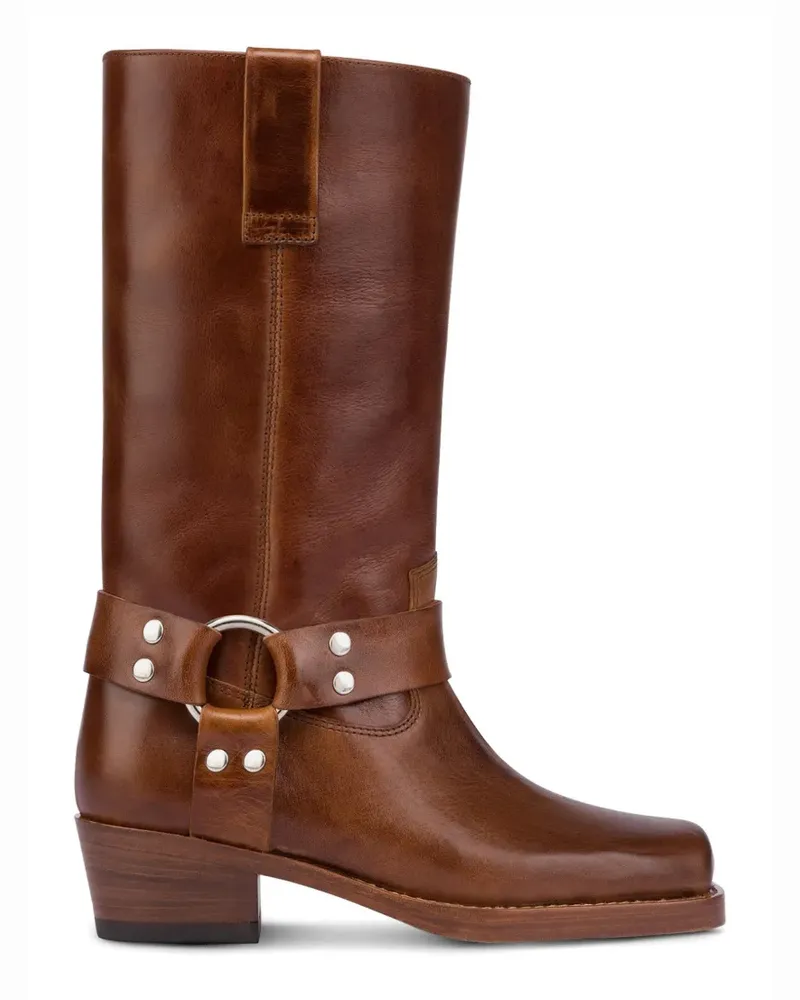 Paris Texas Roxy harness-detail ankle boots - Braun Braun