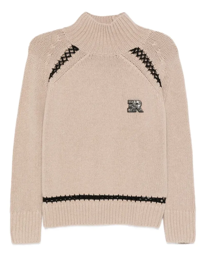 Ermanno Scervino Pullover aus Wollgemisch - Nude Nude