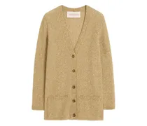 Geknöpfter Cardigan - Gold