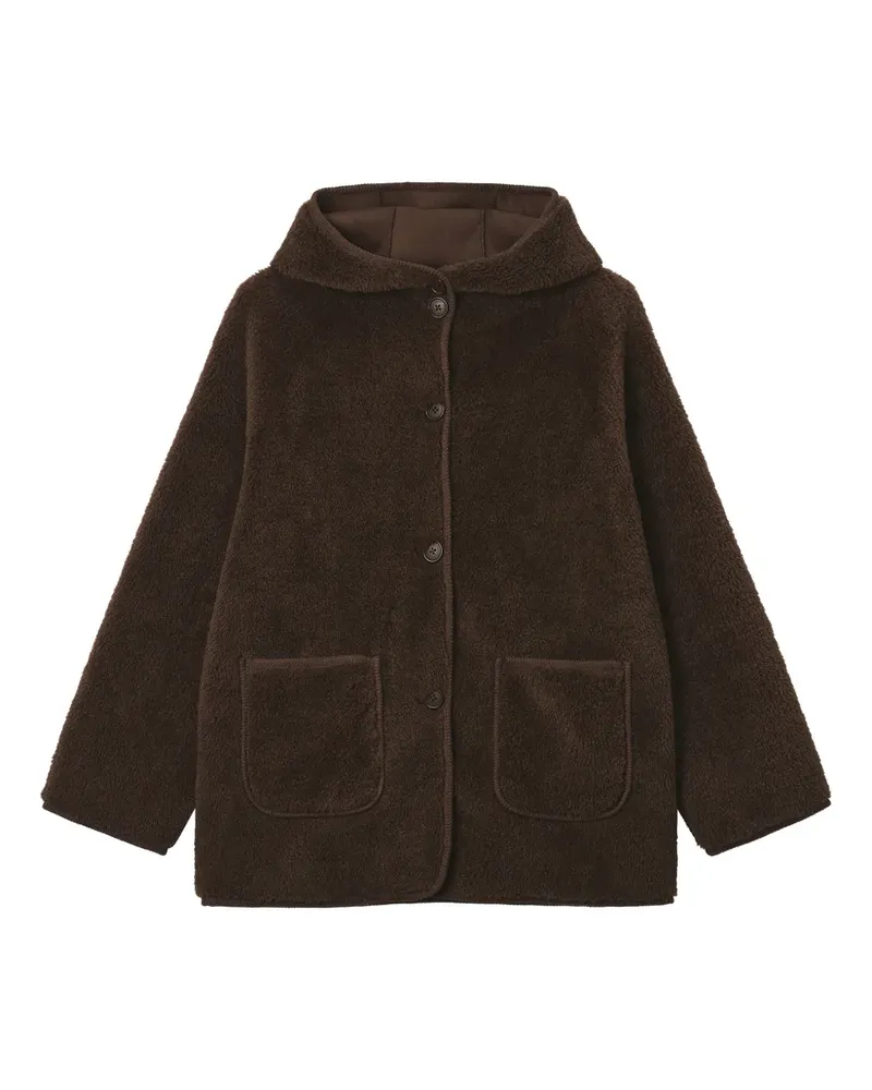 b+ab patch-pocket hooded coat - Braun Braun