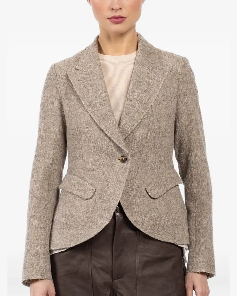 forme d'expression Hourglass blazer - Nude Nude