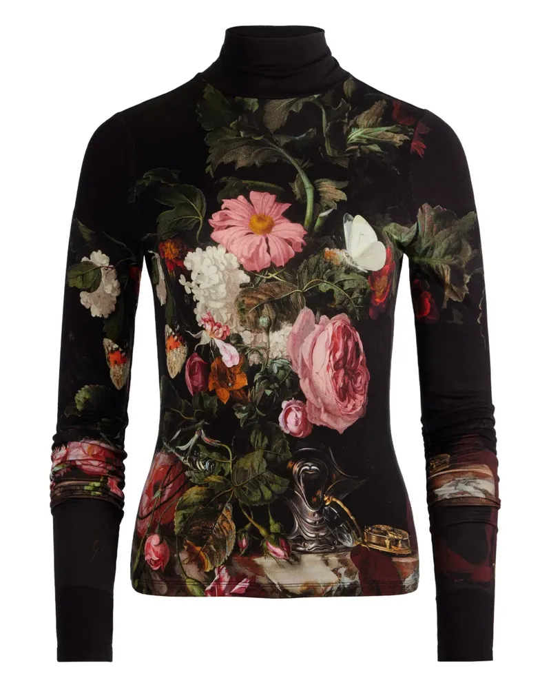 Alice + Olivia Delaina long-sleeve turtleneck top - Schwarz Schwarz