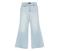 Ausgestellte Retro Jeans - Blau