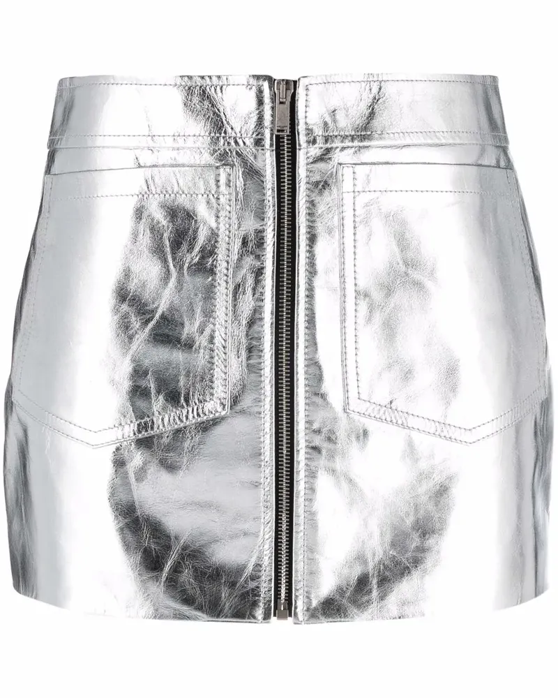 Saint Laurent Rock im Metallic-Look - Silber Silber