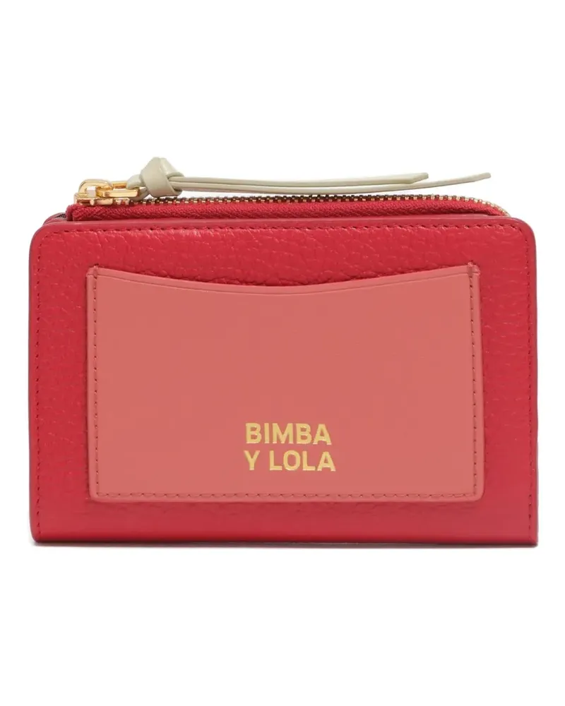 BIMBA Y LOLA zip-fastening panelled wallet - Rot Rot