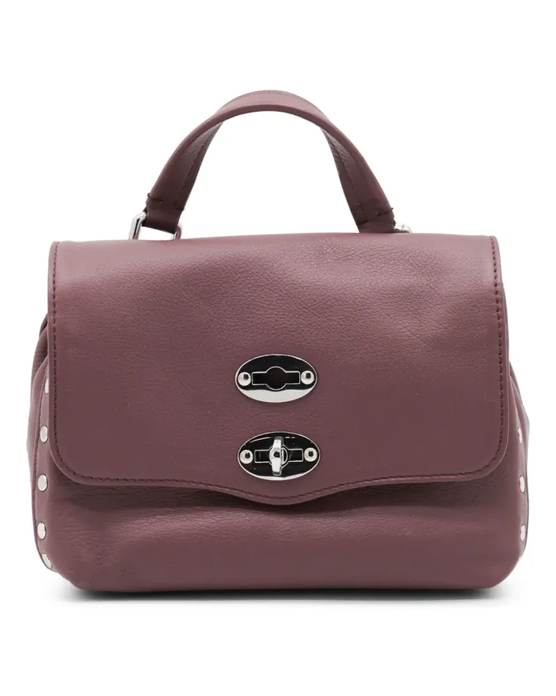 Zanellato Postina Schultertasche mit Nieten - Rot Rot