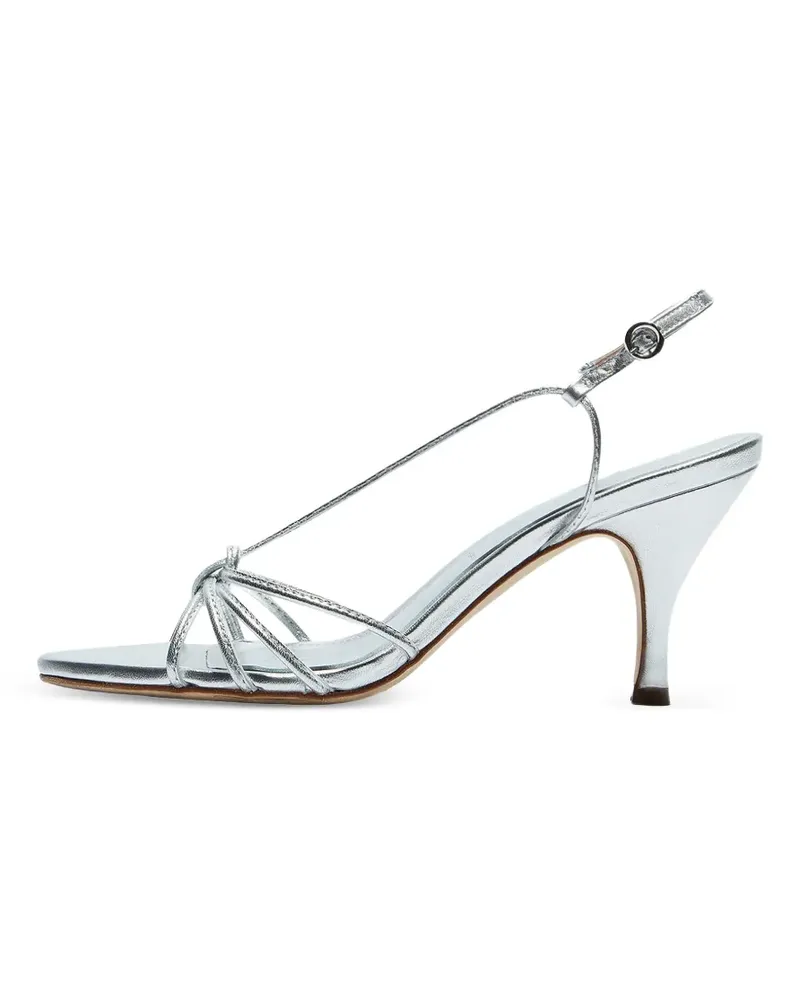 aeyde 75mm Solange heeled sandals - Silber Silber