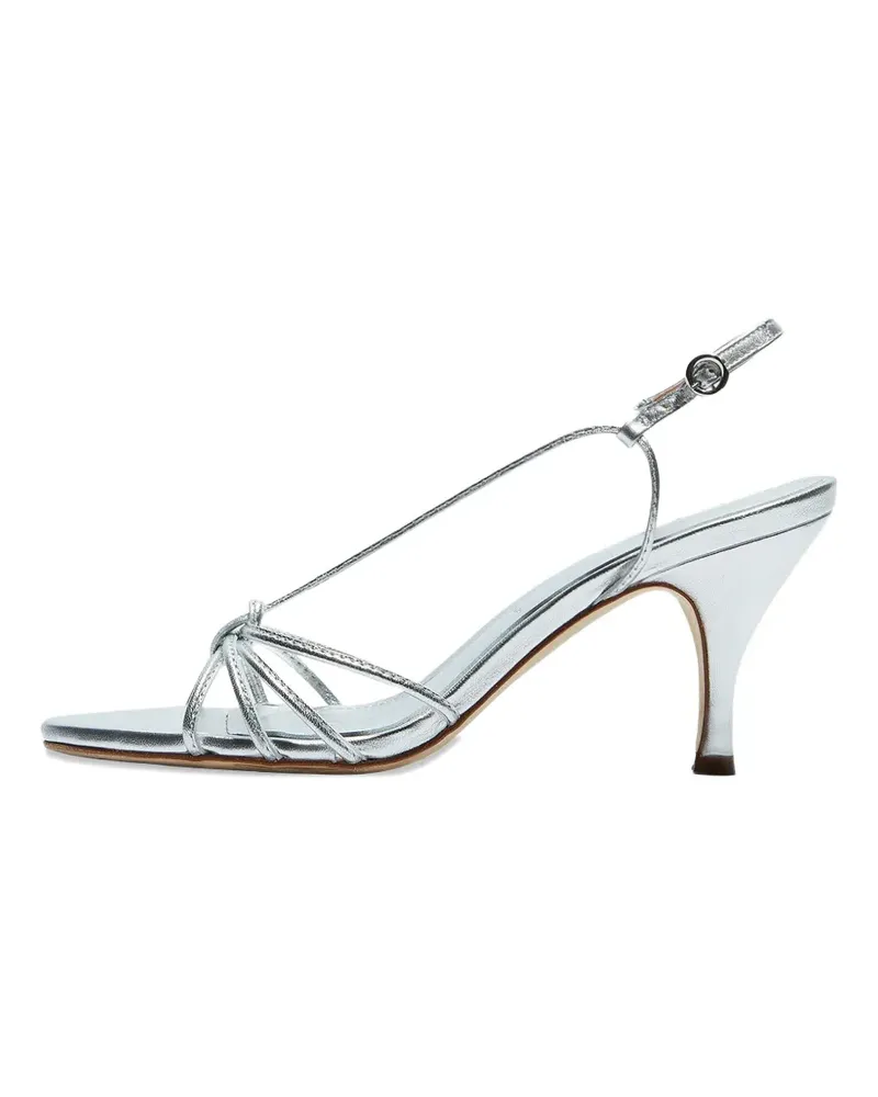 aeyde 75mm Solange heeled sandals - Silber Silber