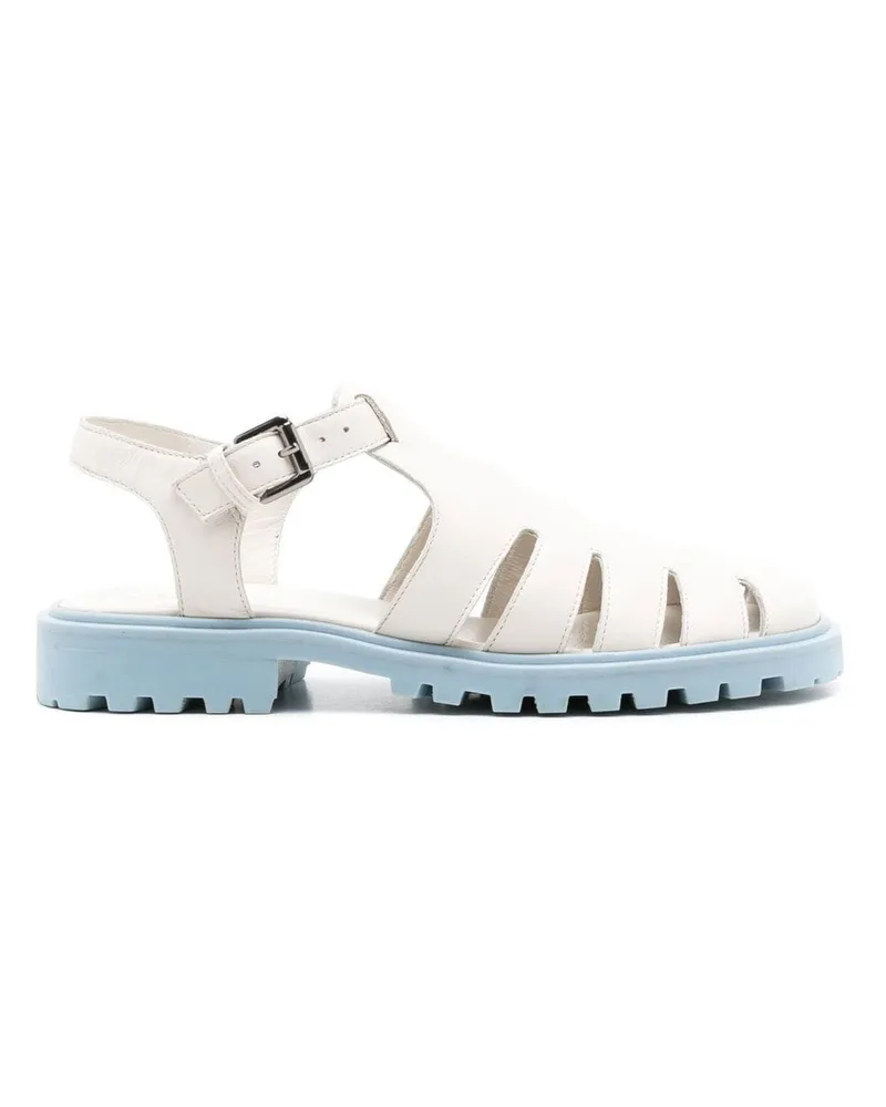 Sarah Chofakian Sandalen mit Cut-Outs - Weiß Weiß