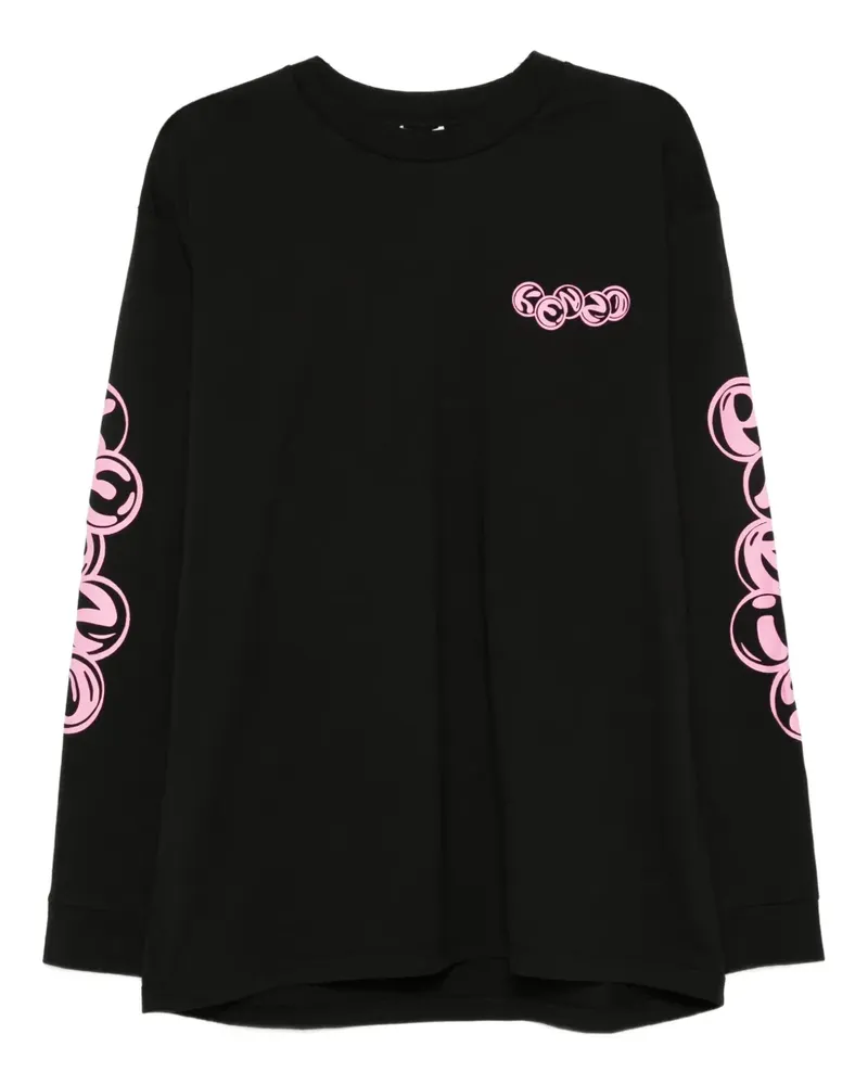 Kenzo Klassisches Langarmshirt - Schwarz Schwarz