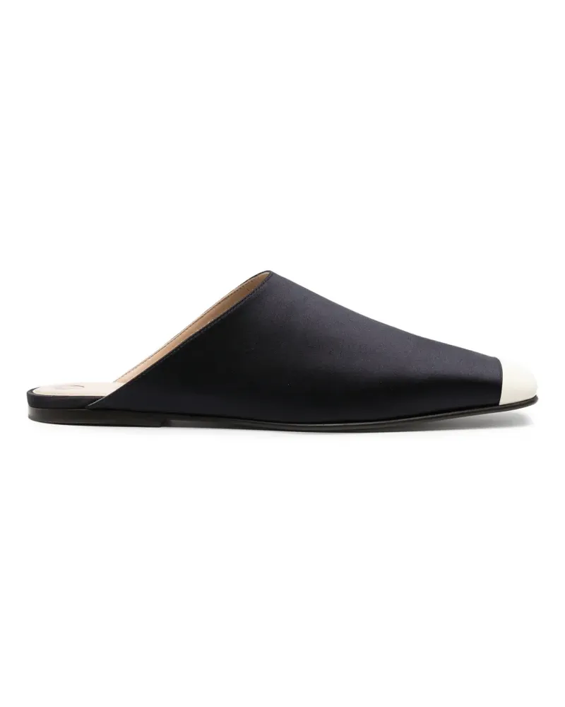 Loro Piana Flache Alba Mules - Schwarz Schwarz