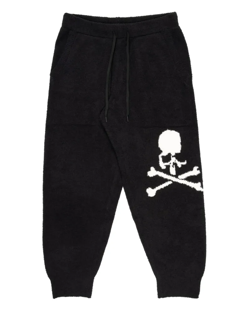 Mastermind World Lounge-Hose mit Totenkopf - Schwarz Schwarz