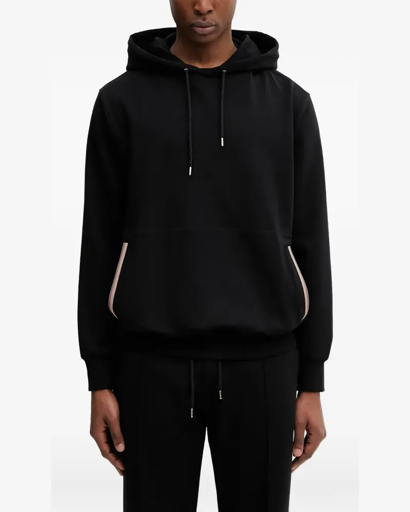 Paul Smith Hoodie mit Artist-Streifen - Schwarz Schwarz