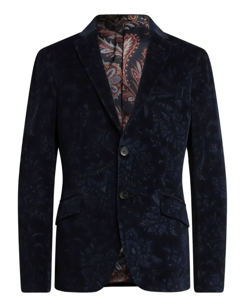 Etro Jacke aus Paisley-Jacquard - Blau Blau