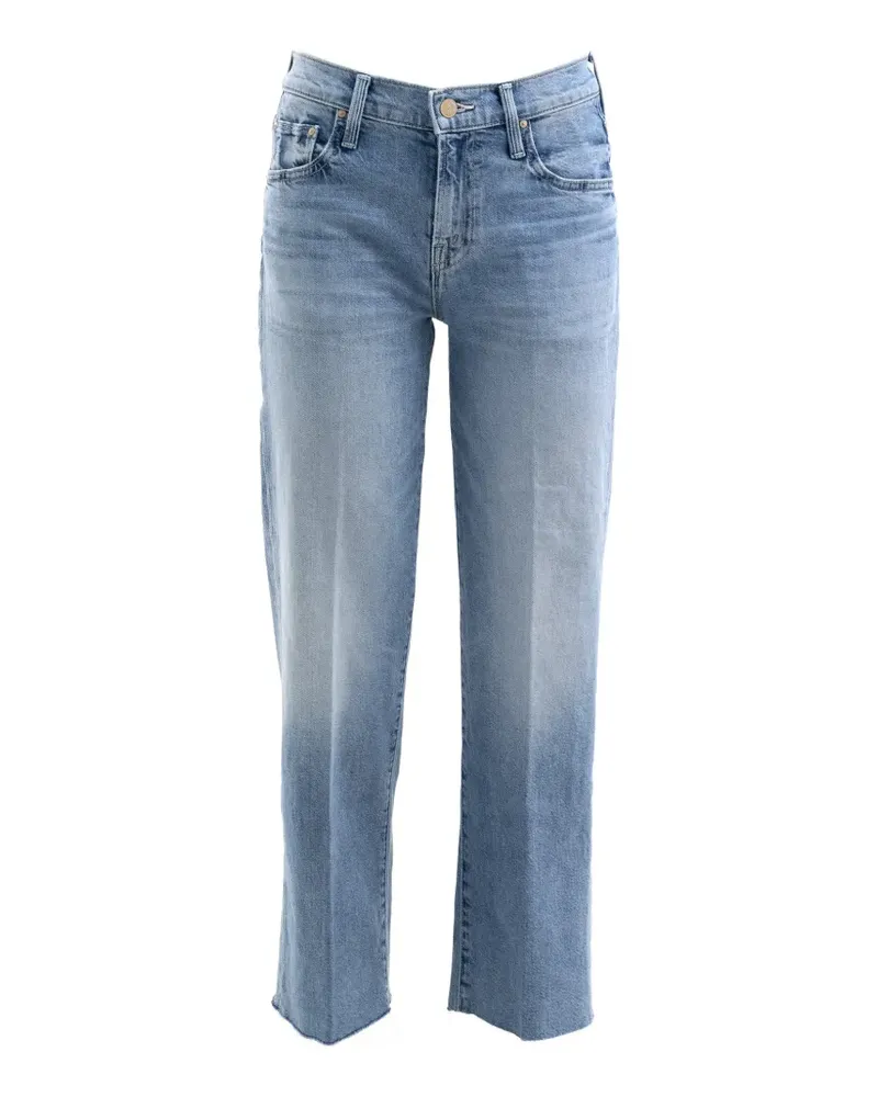 Mother Ausgefranste Jeans - Blau Blau