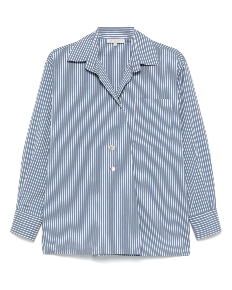 Antonelli Firenze Gestreiftes Hemd - Blau Blau