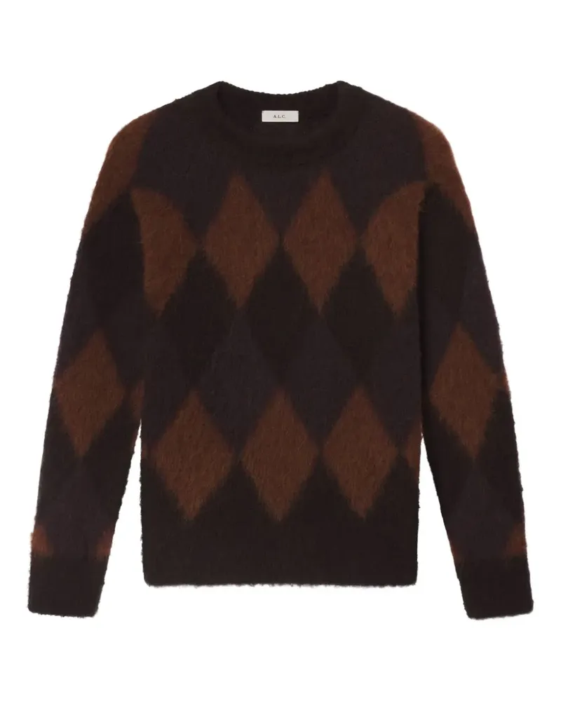 A.L.C. Ezra Pullover mit Rautenmuster - Braun Braun