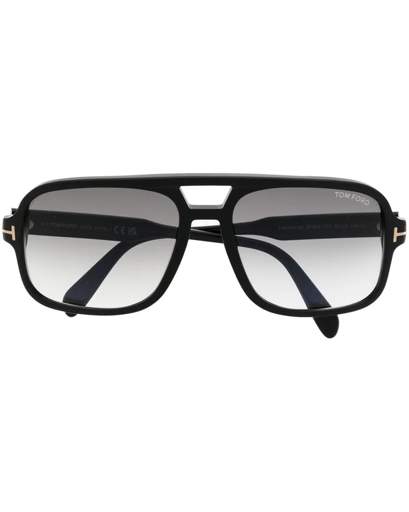 Tom Ford Getönte Pilotenbrille - Schwarz Schwarz